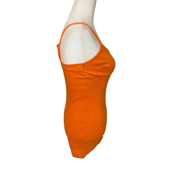 Steve Madden Out Late Dress Iin Tangerine Small Womens Cut out Bodycon - Picture 5 of 13